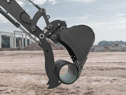 volvo redskap minigrävmaskin hydrauliska tummar 