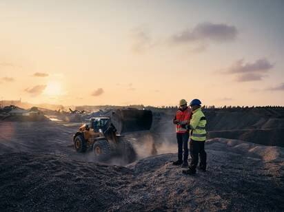 CO2-reduceringsprogrammet från Volvo CE hjälper kunder att förverkliga sina CO2-mål och gå mot CO2-neutralitet.