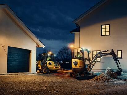 Volvo L25 Electric och ECR25 Electric. El-batteridrivna anläggningsmaskiner med noll utsläpp.
