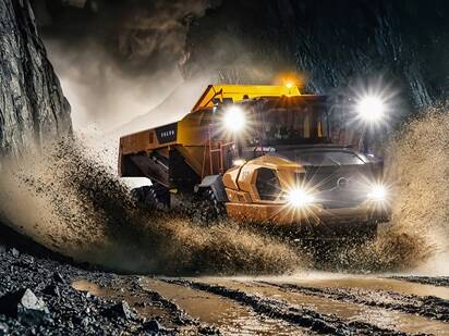 Volvos nya ramstyrda dumper, gjord för vildmarken.