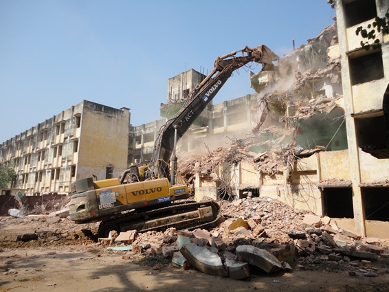Demolishing without disturbing